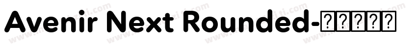 Avenir Next Rounded字体转换